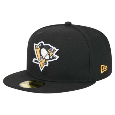 New Era Men's NHL Pittsburgh Penguins Core 59FIFTY Fitted Hat, Black, 8