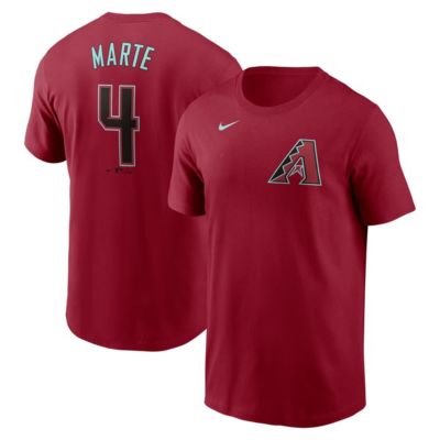 Men's MLB Nike Ketel Marte Arizona Diamondbacks Fuse Name & Number T-Shirt, Red, 2XL