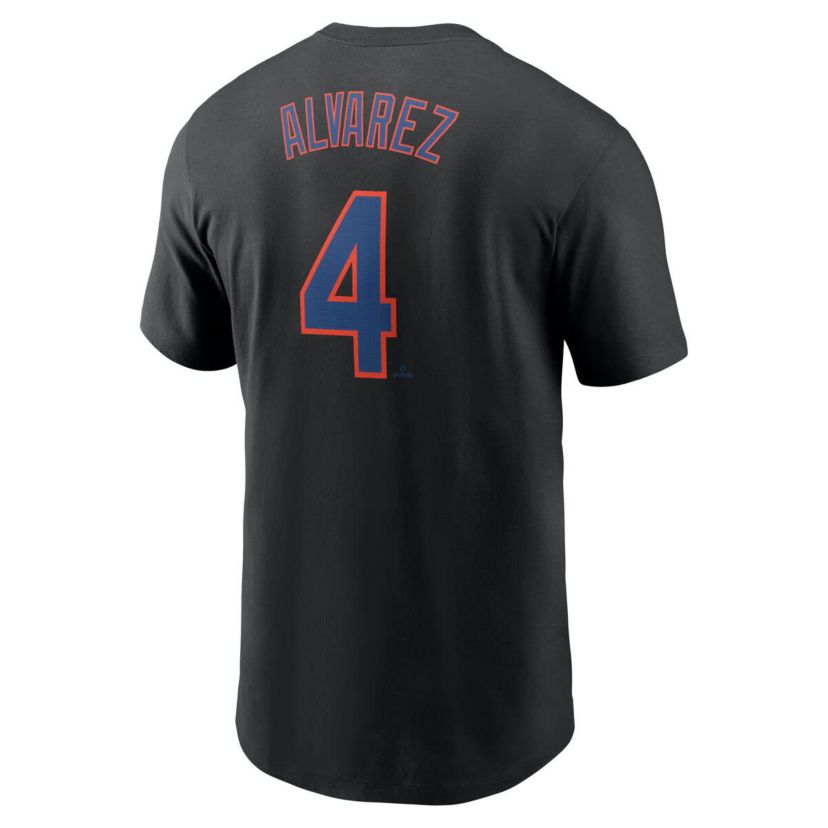 MLB Nike Francisco Alvarez New York Mets Fuse Name & Number T-Shirt