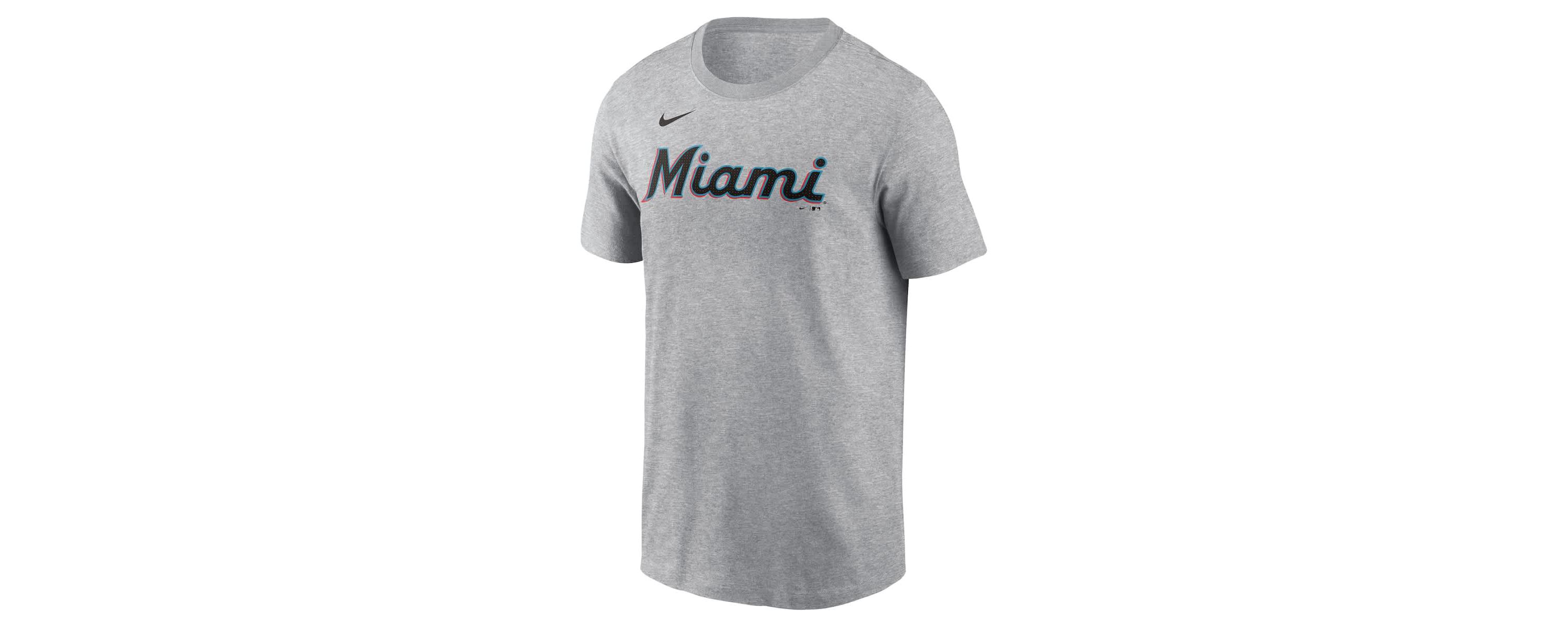 MLB Nike Sandy Alcantara Miami Marlins Fuse Name & Number T-Shirt