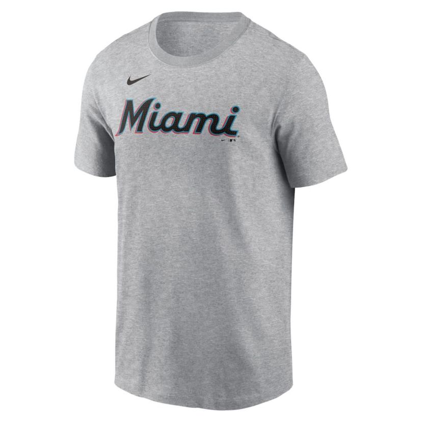 MLB Nike Sandy Alcantara Miami Marlins Fuse Name & Number T-Shirt
