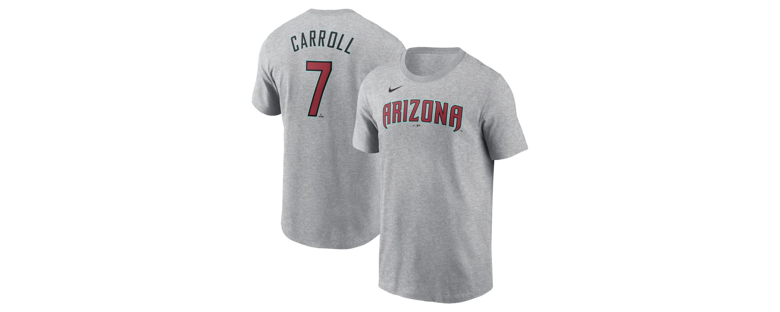 MLB Nike Corbin Carroll Arizona Diamondbacks Fuse Name & Number T-Shirt