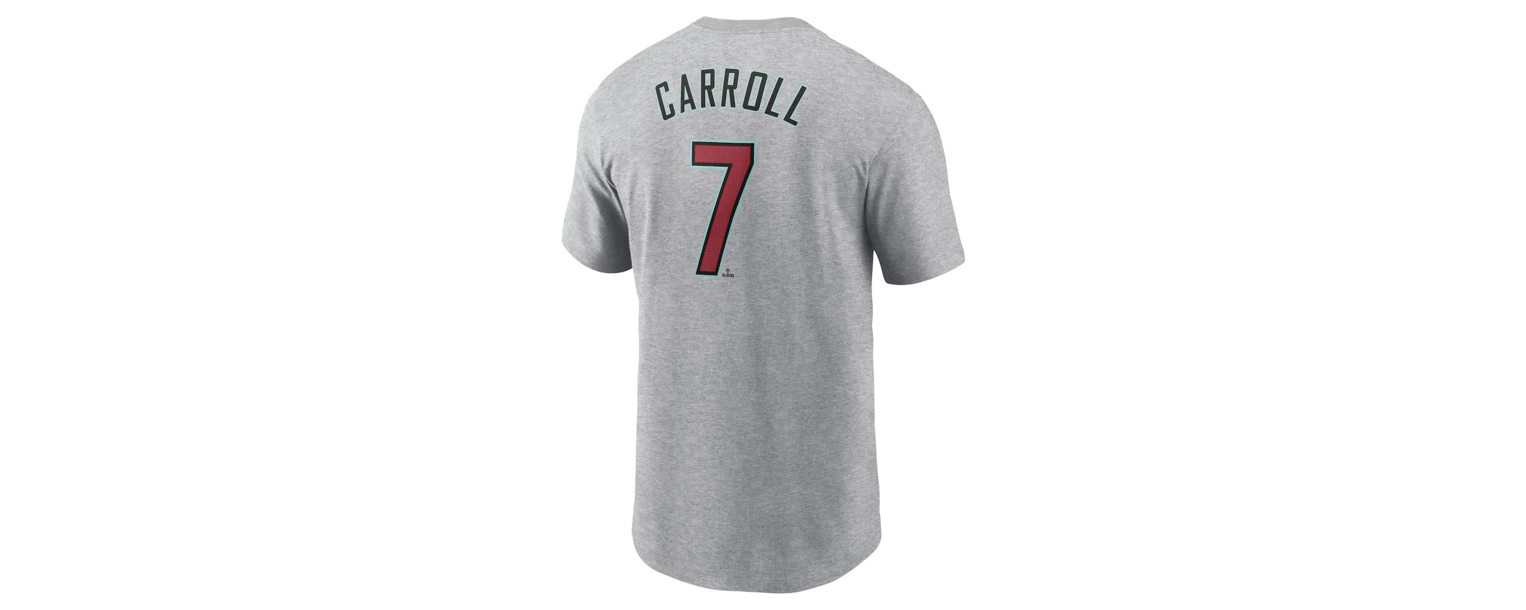 MLB Nike Corbin Carroll Arizona Diamondbacks Fuse Name & Number T-Shirt