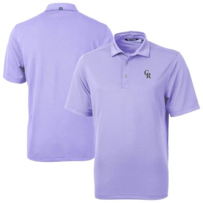 Cutter & Buck Men's MLB Colorado Rockies Virtue Eco Pique Recycled Polo