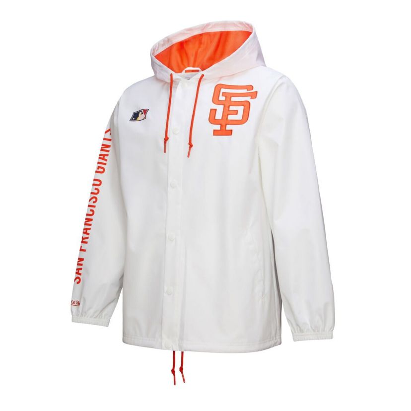 MLB San Francisco Giants Vintage Full-Snap Hooded Coaches Jacket