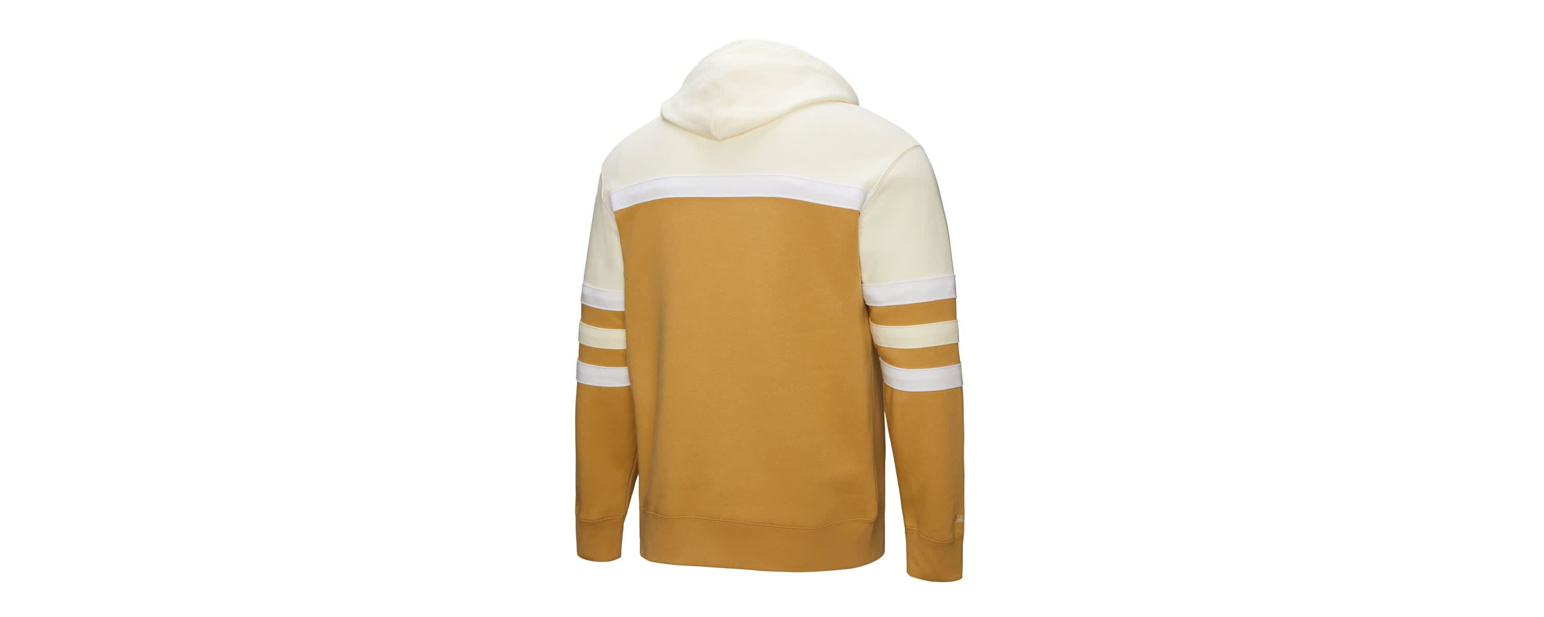MLB Tan/Cream Los Angeles Dodgers Head Coach Pullover Hoodie