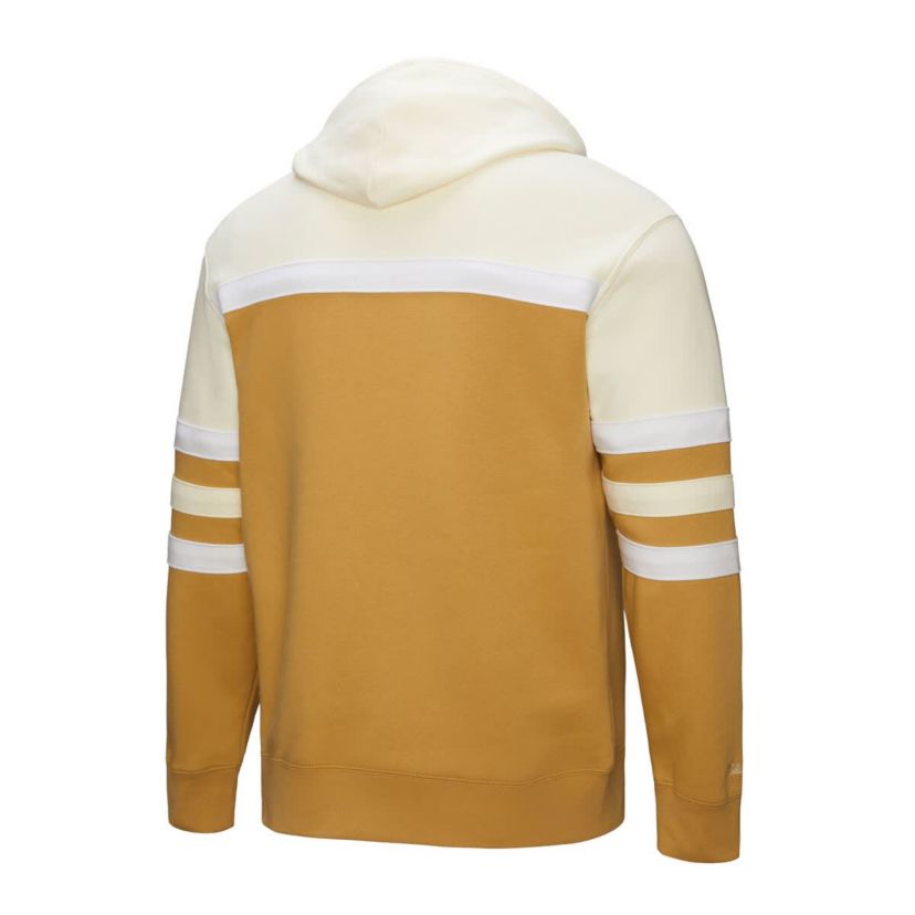 MLB Tan/Cream Los Angeles Dodgers Head Coach Pullover Hoodie