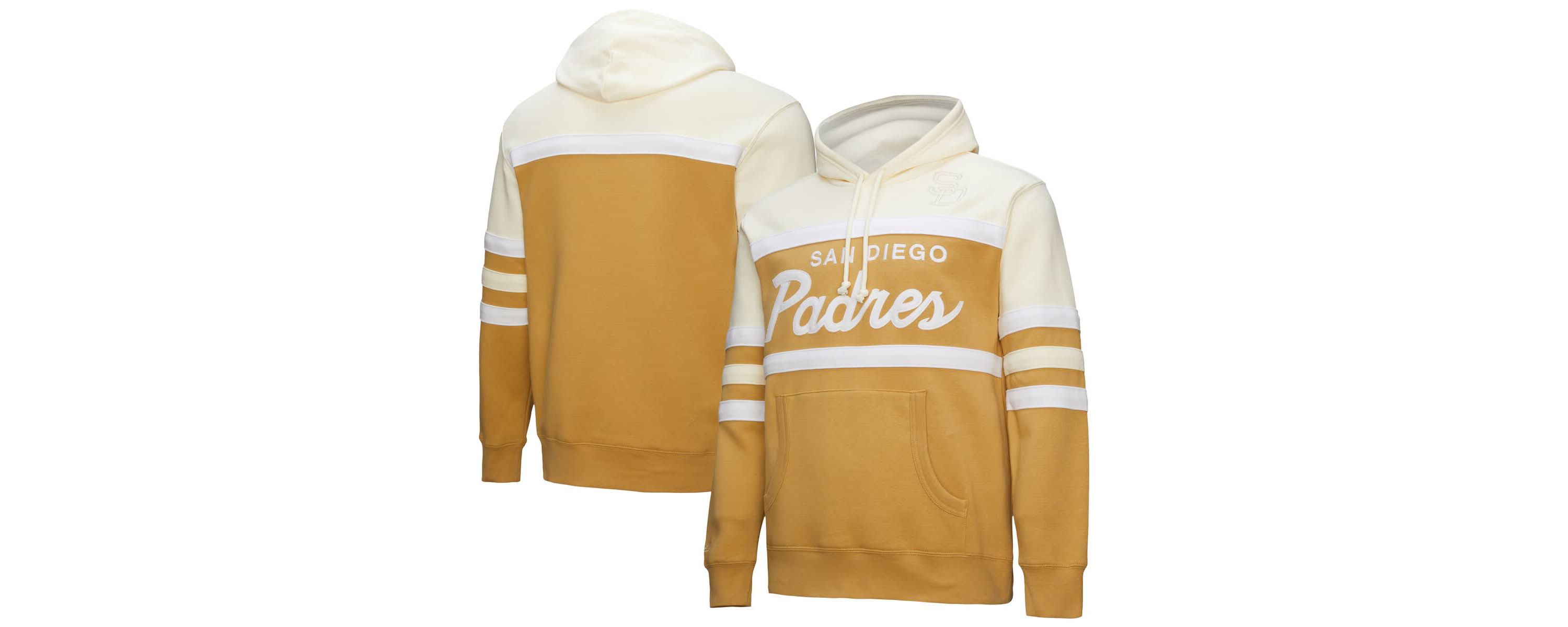 MLB Tan/Cream San Diego Padres Head Coach Pullover Hoodie
