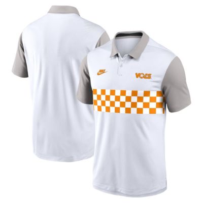 Men's NCAA Nike Tennessee Volunteers Athletic Prep Legacy Logo Vapor Dri-FIT Polo, White, XL