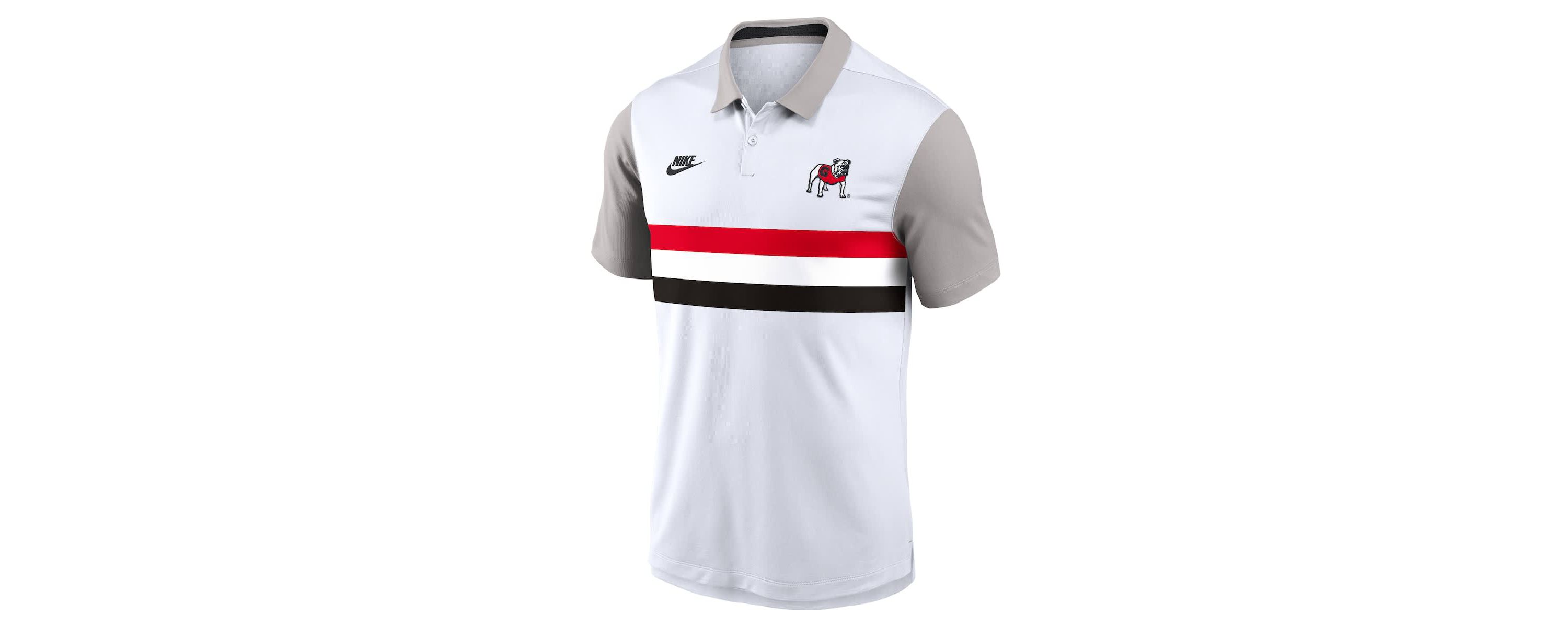 NCAA Nike Georgia Bulldogs Athletic Prep Legacy Logo Vapor Dri-FIT Polo