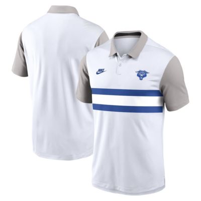 Men's NCAA Nike Kentucky Wildcats Athletic Prep Legacy Logo Vapor Dri-FIT Polo, White, Medium