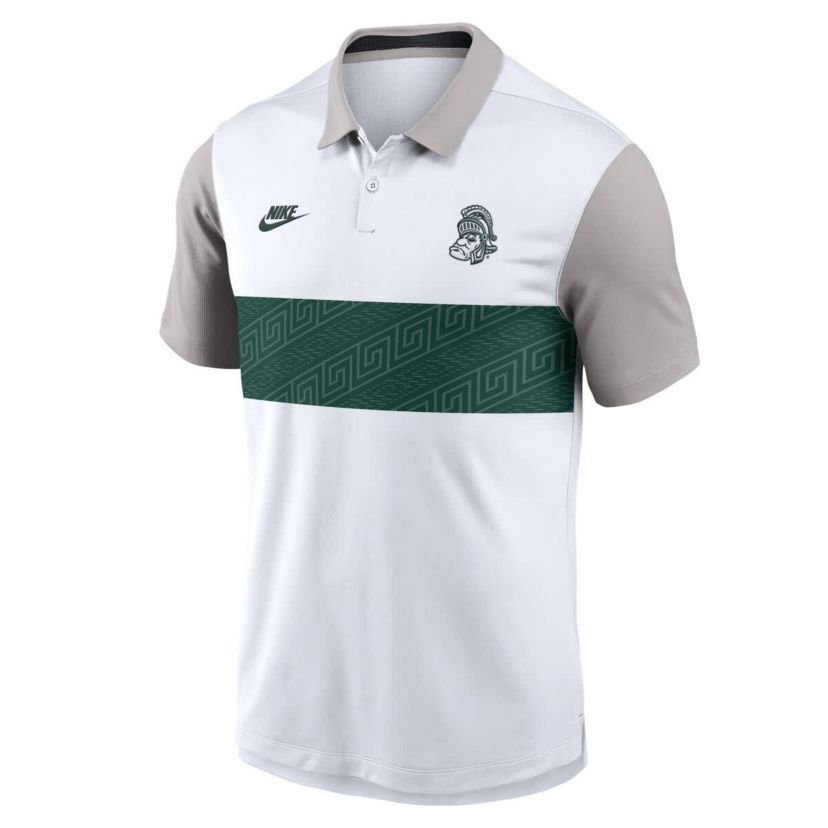 NCAA Nike Michigan State Spartans Athletic Prep Legacy Logo Vapor Dri-FIT Polo