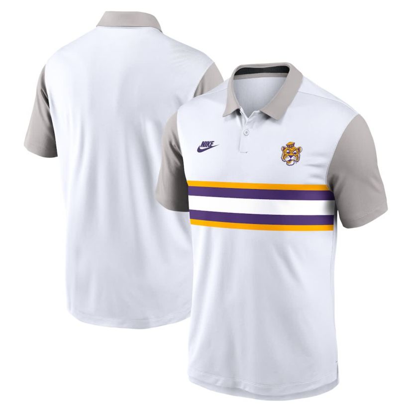 NCAA Nike LSU Tigers Athletic Prep Legacy Logo Vapor Dri-FIT Polo