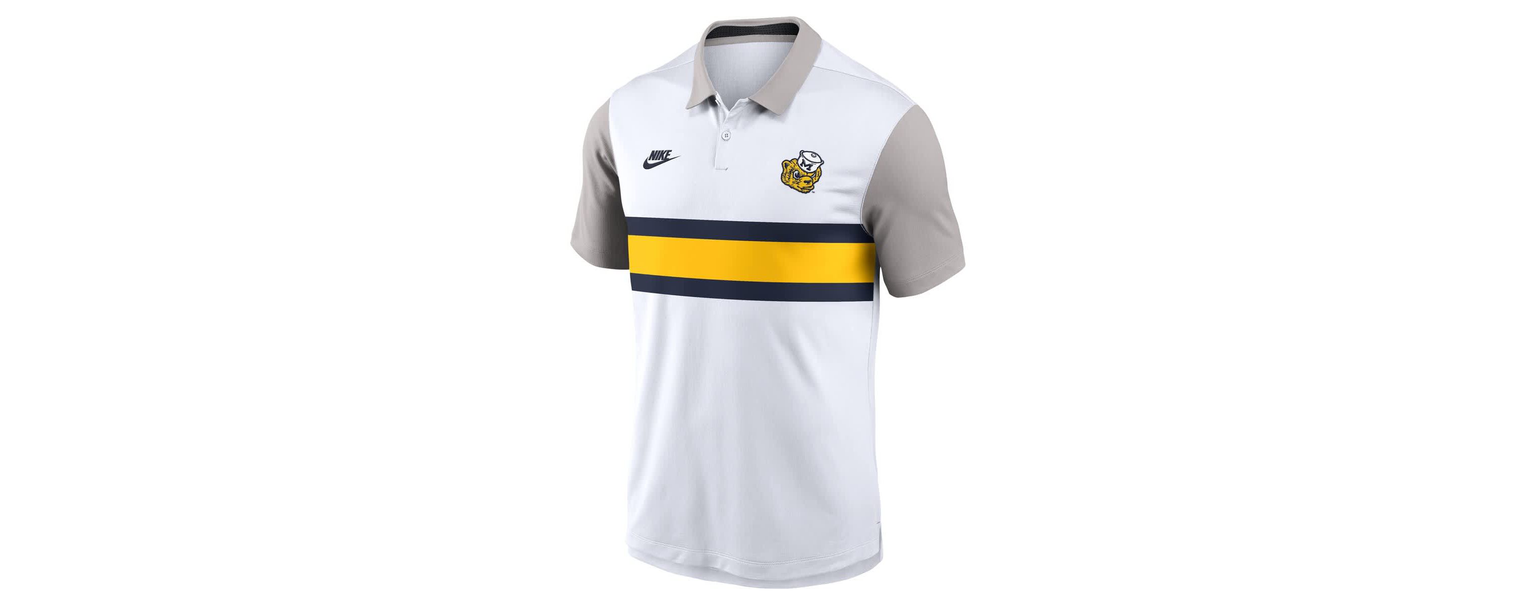 NCAA Nike Michigan Wolverines Athletic Prep Legacy Logo Vapor Dri-FIT Polo