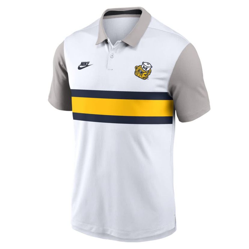 NCAA Nike Michigan Wolverines Athletic Prep Legacy Logo Vapor Dri-FIT Polo