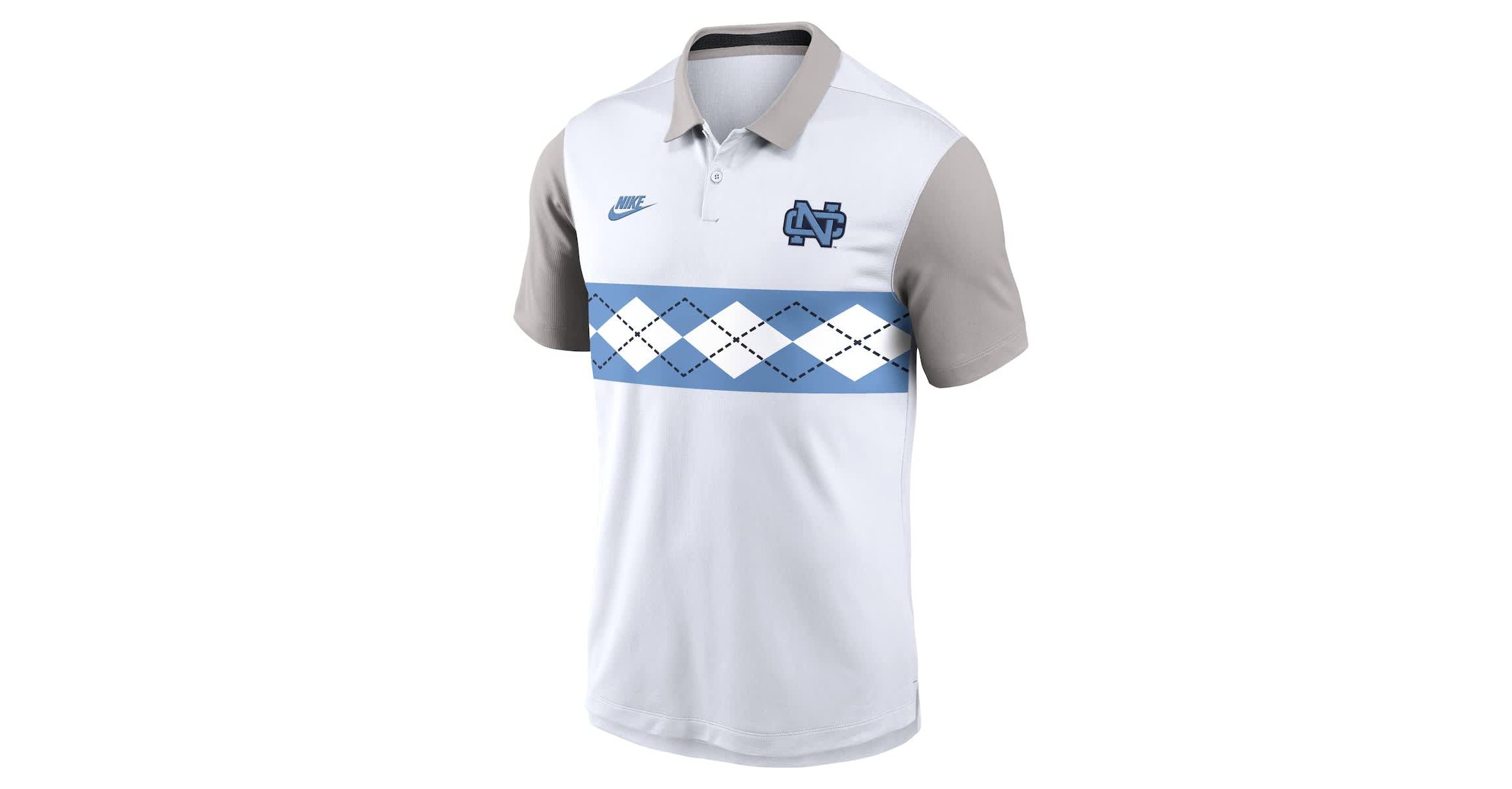 NCAA Nike North Carolina Tar Heels Athletic Prep Legacy Logo Vapor Dri-FIT Polo