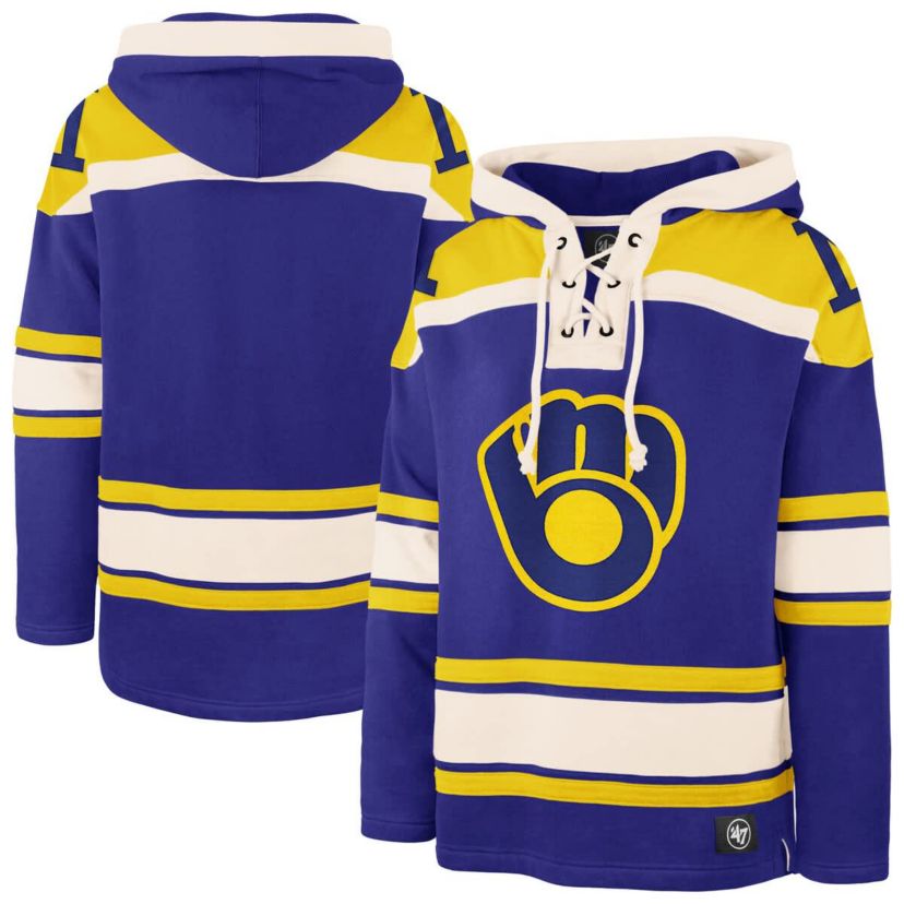 MLB Milwaukee Brewers Superior Lacer Pullover Hoodie
