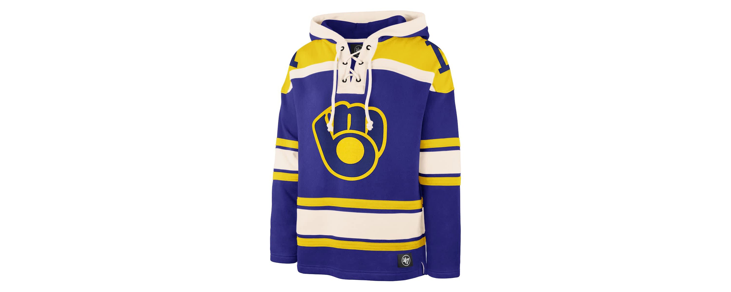 MLB Milwaukee Brewers Superior Lacer Pullover Hoodie