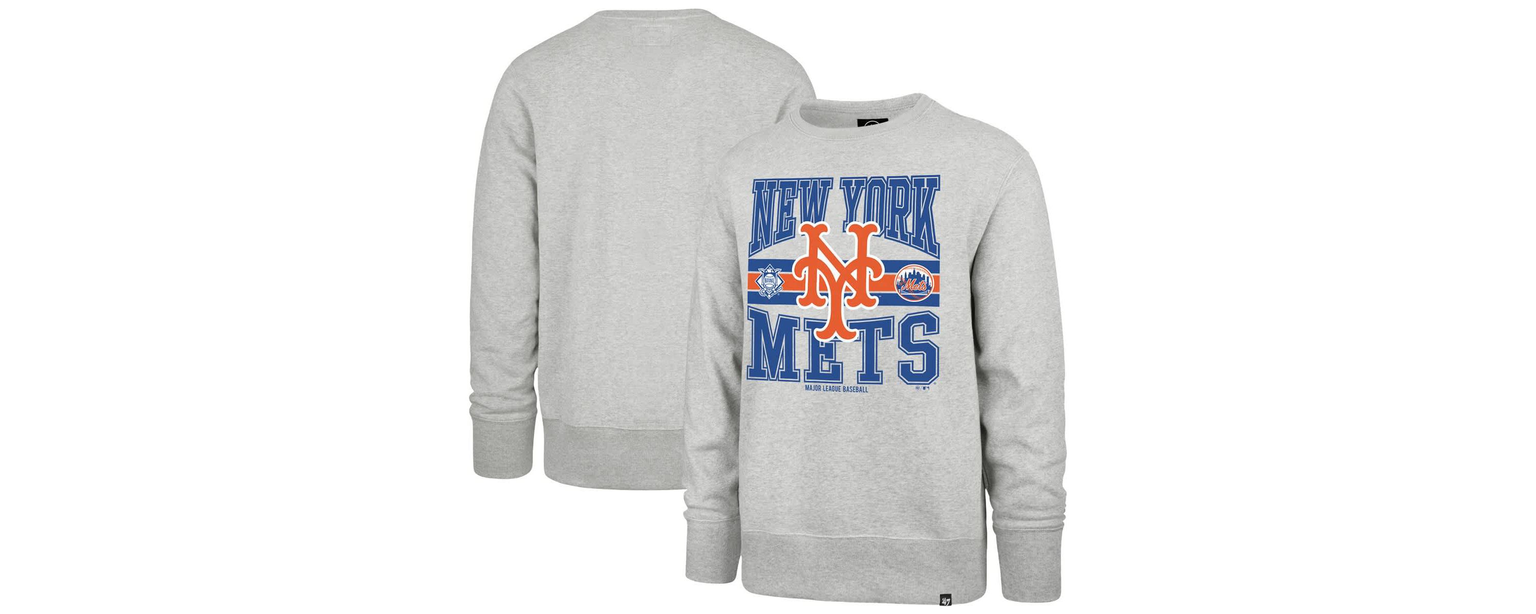 MLB New York Mets Letters Headline Pullover Sweatshirt