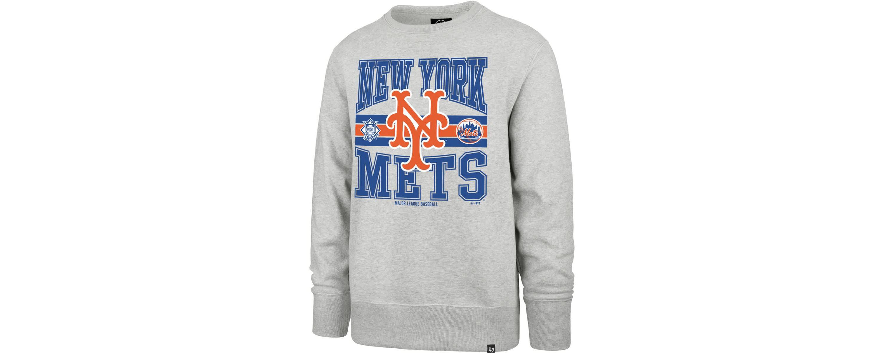 MLB New York Mets Letters Headline Pullover Sweatshirt