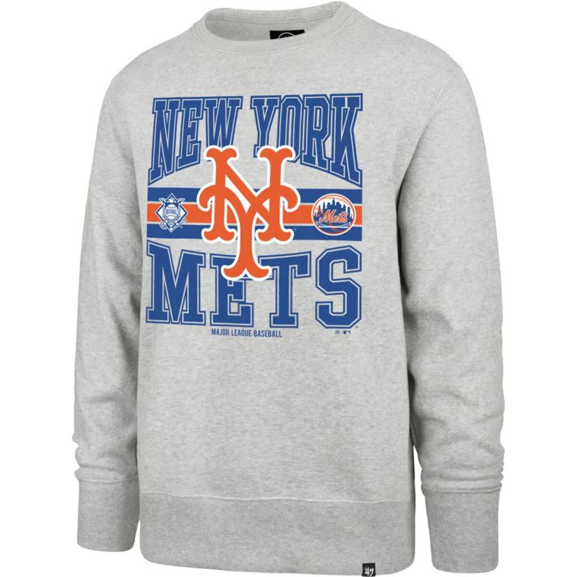 MLB New York Mets Letters Headline Pullover Sweatshirt