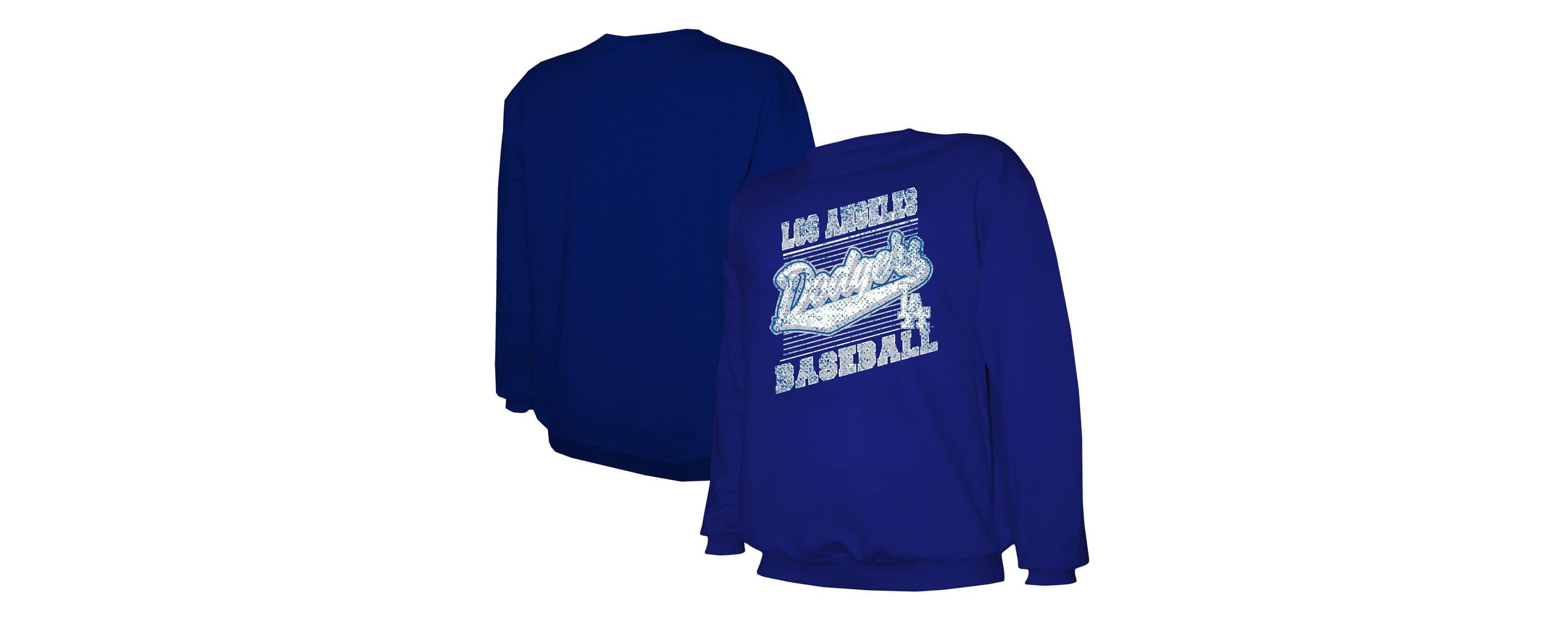 MLB Los Angeles Dodgers Lightweight Crew Sweatshirt