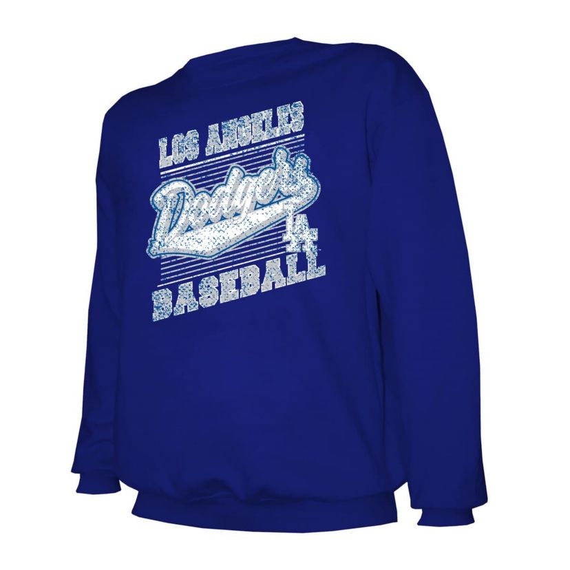 MLB Los Angeles Dodgers Lightweight Crew Sweatshirt