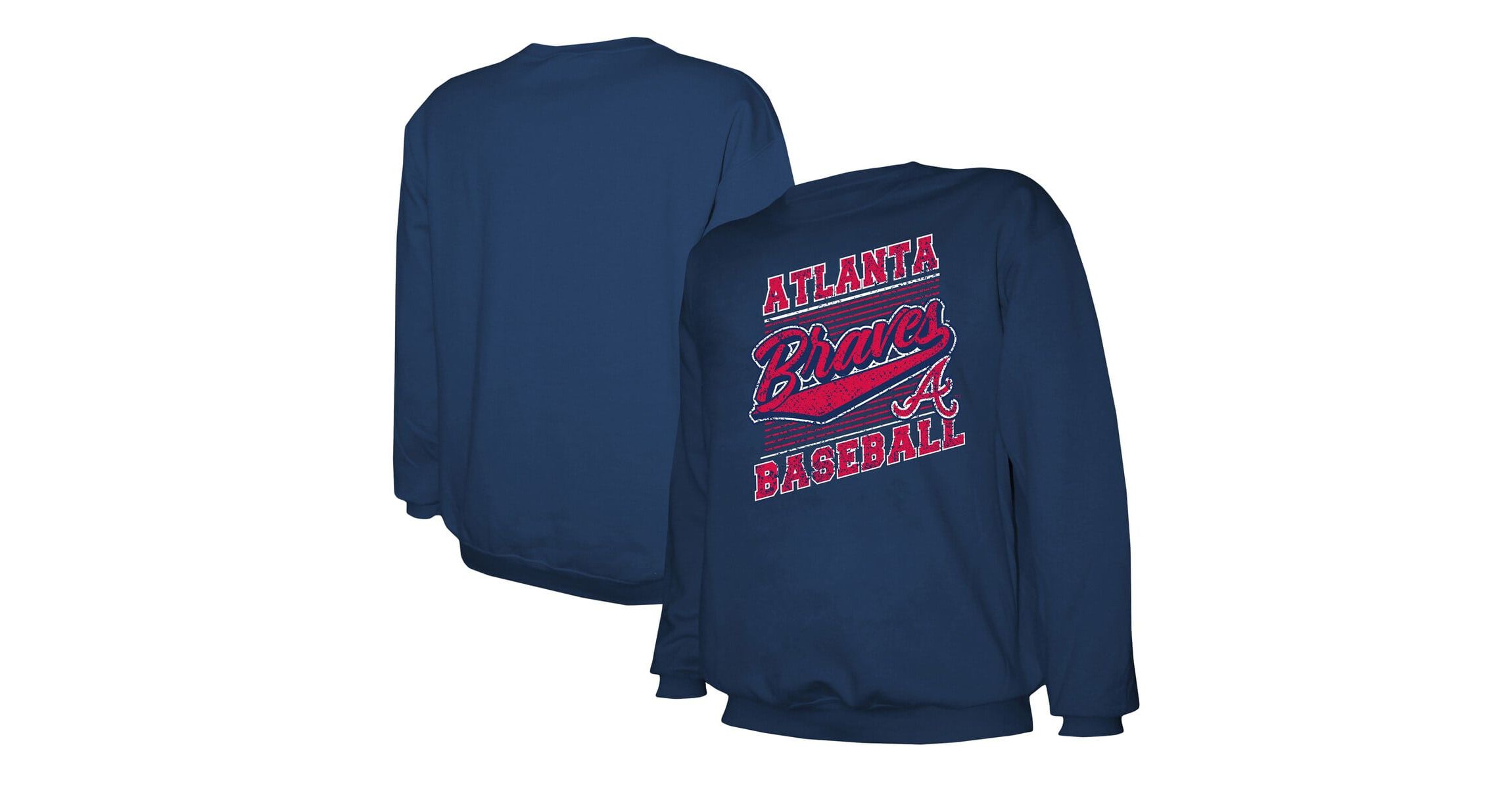MLB Atlanta Braves Lightweight Crew Sweatshirt