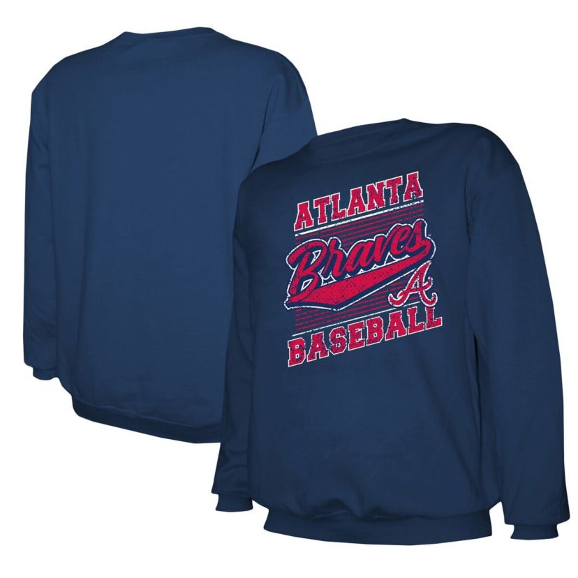 MLB Atlanta Braves Lightweight Crew Sweatshirt