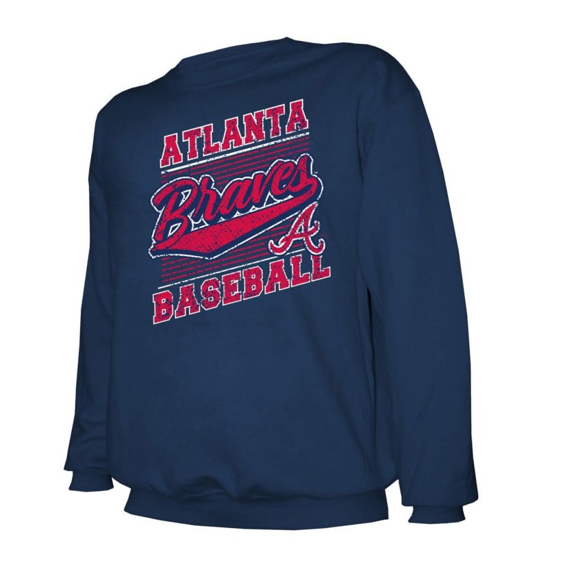 MLB Atlanta Braves Lightweight Crew Sweatshirt