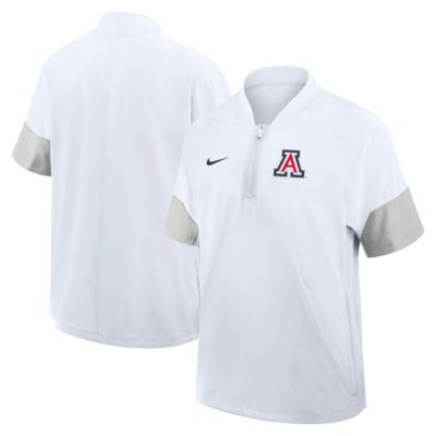 Men's NCAA Nike Arizona Wildcats 2025 Sideline Short Sleeve Quarter-Zip Coach Jacket