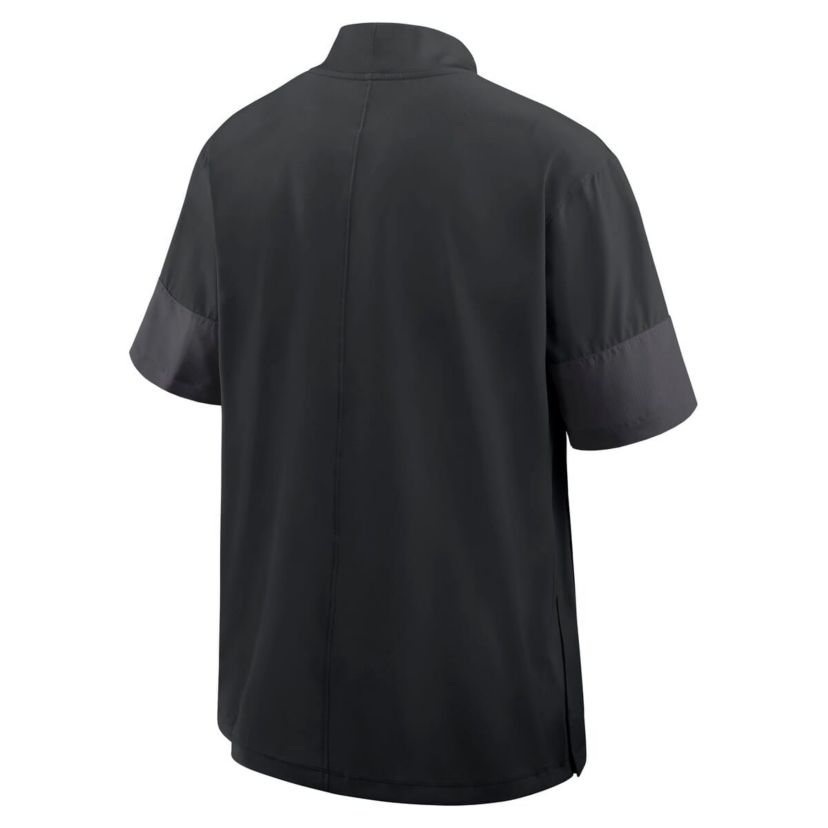 NCAA Nike Ohio State Buckeyes 2025 Sideline Short Sleeve Quarter-Zip Coach Jacket