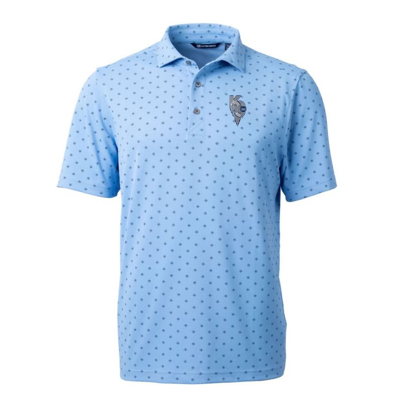 MLB Light Kansas City Royals City Connect Virtue Eco Pique Tile Print Recycled Polo