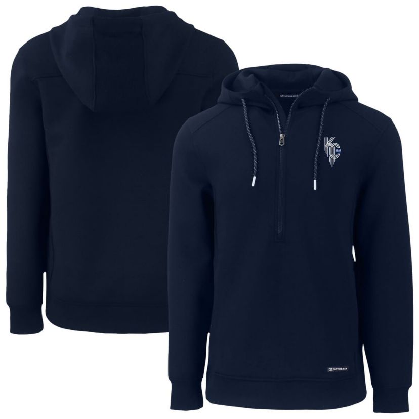 MLB Kansas City Royals Roam Eco Recycled Half-Zip Pullover Hoodie