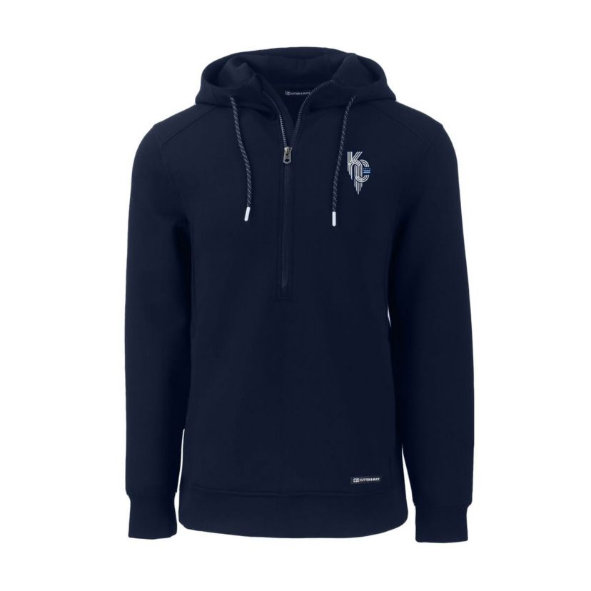 MLB Kansas City Royals Roam Eco Recycled Half-Zip Pullover Hoodie