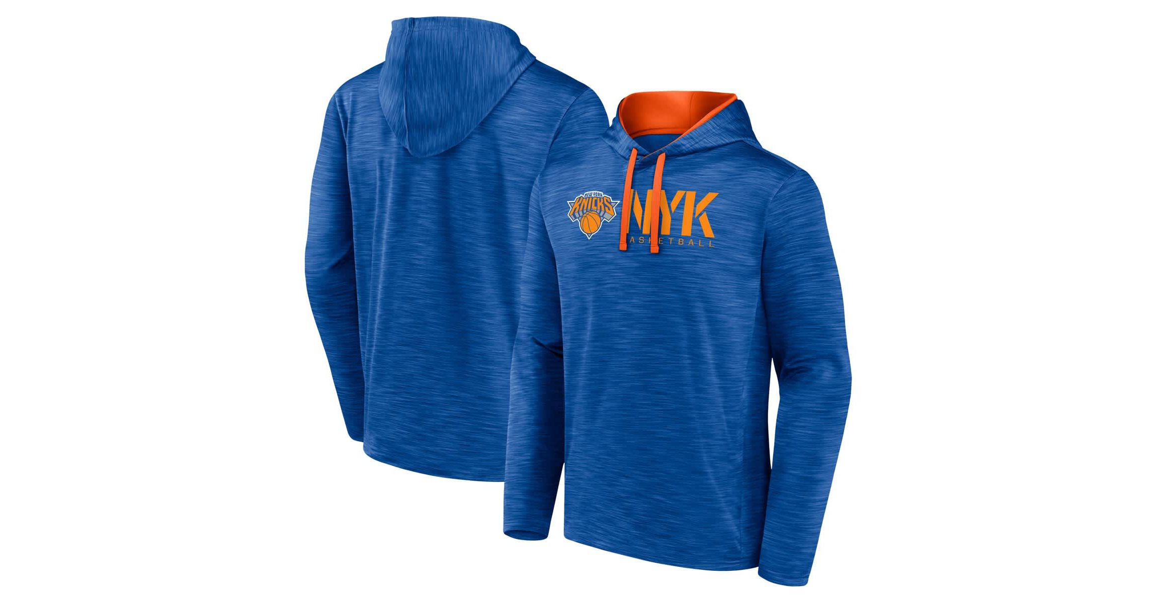 NBA Logo Athletic New York Knicks Head Start Pullover Hoodie