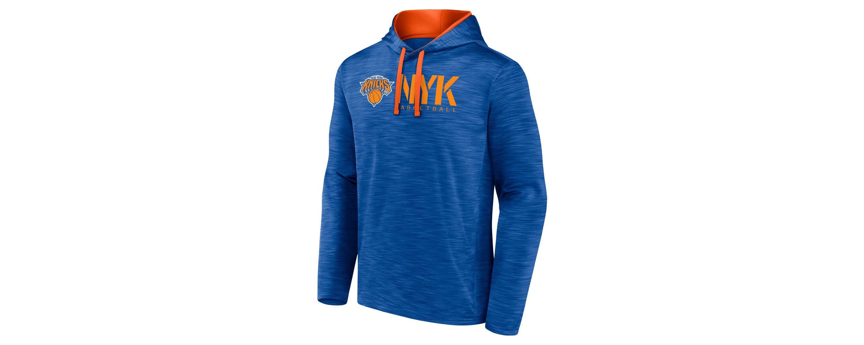 NBA Logo Athletic New York Knicks Head Start Pullover Hoodie