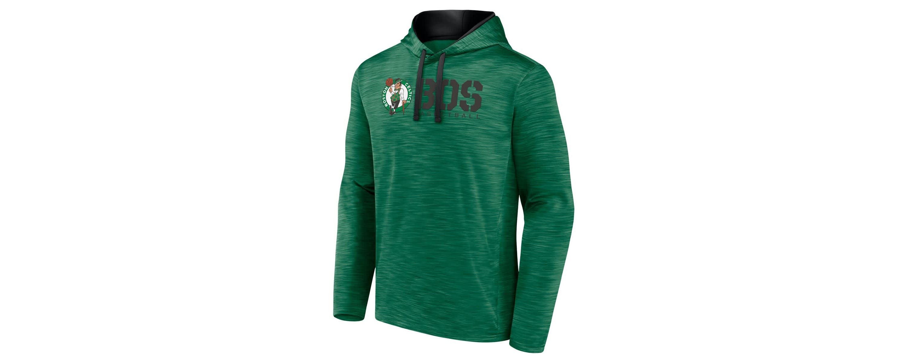 NBA Logo Athletic Kelly Boston Celtics Head Start Pullover Hoodie