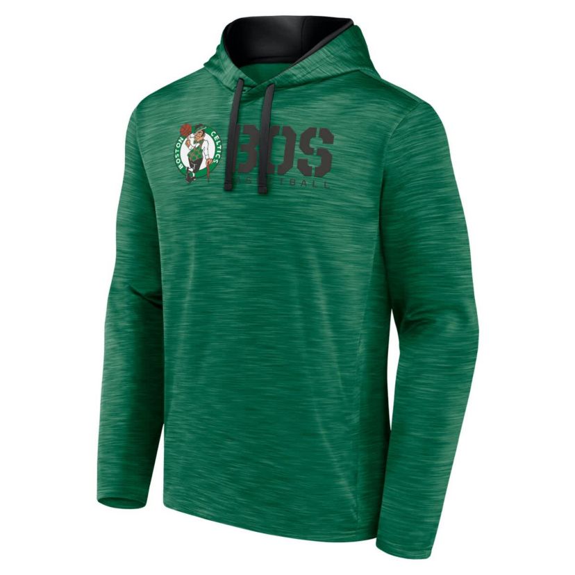 NBA Logo Athletic Kelly Boston Celtics Head Start Pullover Hoodie