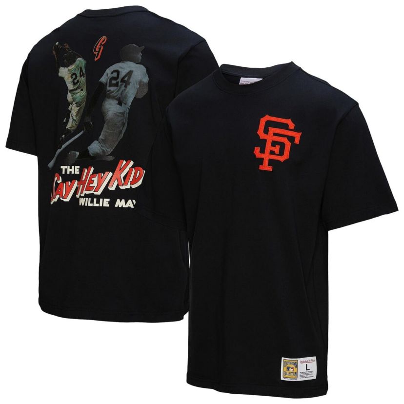 MLB Willie Mays San Francisco Giants Legends Collection Vintage Logo T-Shirt