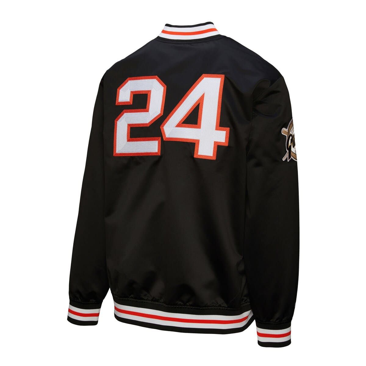 MLB Willie Mays San Francisco Giants Legends Collection Vintage Satin Full-Snap Jacket