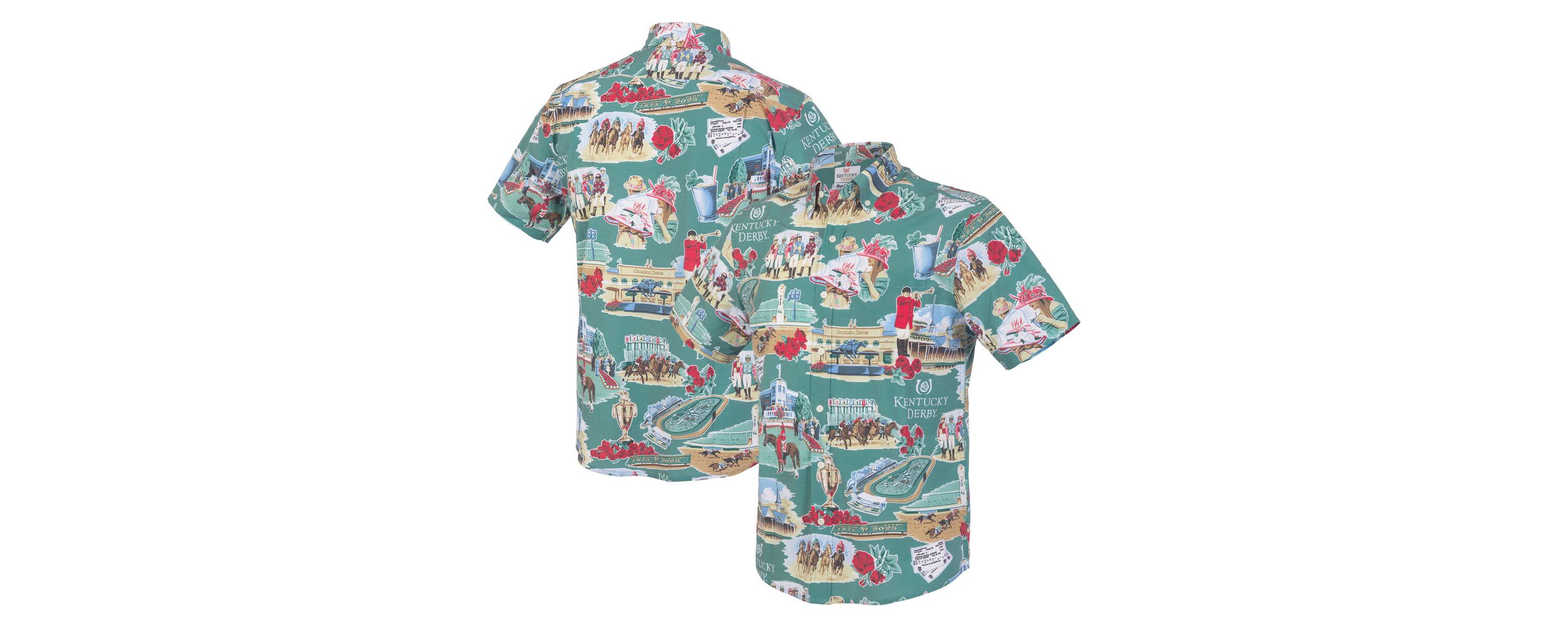 Horse Racing Kentucky Derby Button-Up Shirt