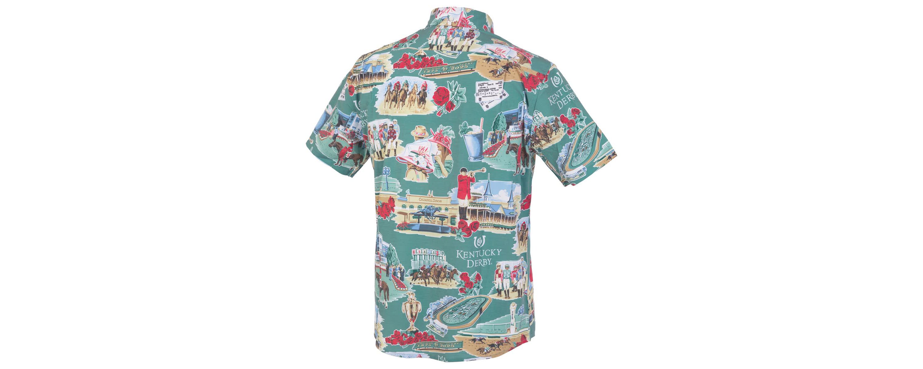 Horse Racing Kentucky Derby Button-Up Shirt