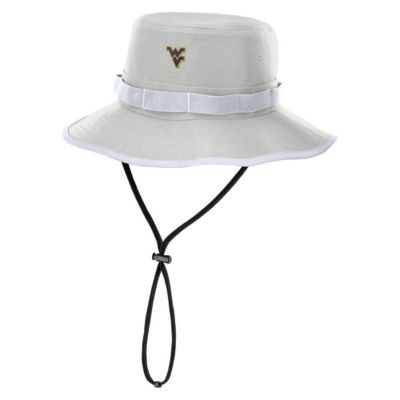 Men's NCAA Nike West Virginia Mountaineers 2025 Sideline Apex Boonie Performance Bucket Hat, Gray, Small