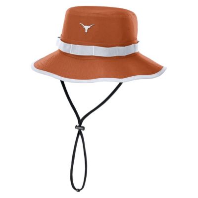 Men's NCAA Nike Burnt Texas Longhorns 2025 Sideline Apex Boonie Performance Bucket Hat, Orange, Small