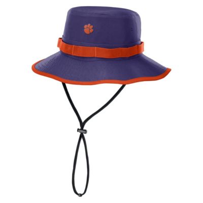 Men's NCAA Nike Clemson Tigers 2025 Sideline Apex Boonie Performance Bucket Hat, Purple, Small