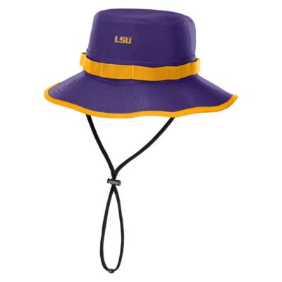 Men's NCAA Nike LSU Tigers 2025 Sideline Apex Boonie Performance Bucket Hat, Purple, Medium
