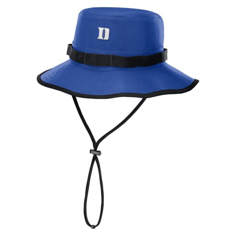 Duke Blue Devils NCAA Nike Duke Devils 2025 Sideline Apex Boonie Performance Bucket Hat