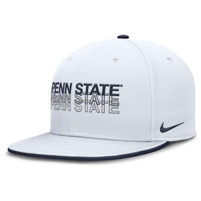 Men's NCAA Nike Penn State Nittany Lions True Primetime Performance Fitted Hat, White, 7 1/8