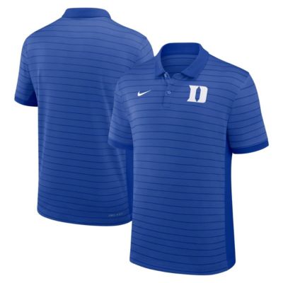 Men's Duke Blue Devils NCAA Nike Duke Devils 2025 Early Season Coaches Sideline Victory Stripe Dri-FIT Polo, 2XL
